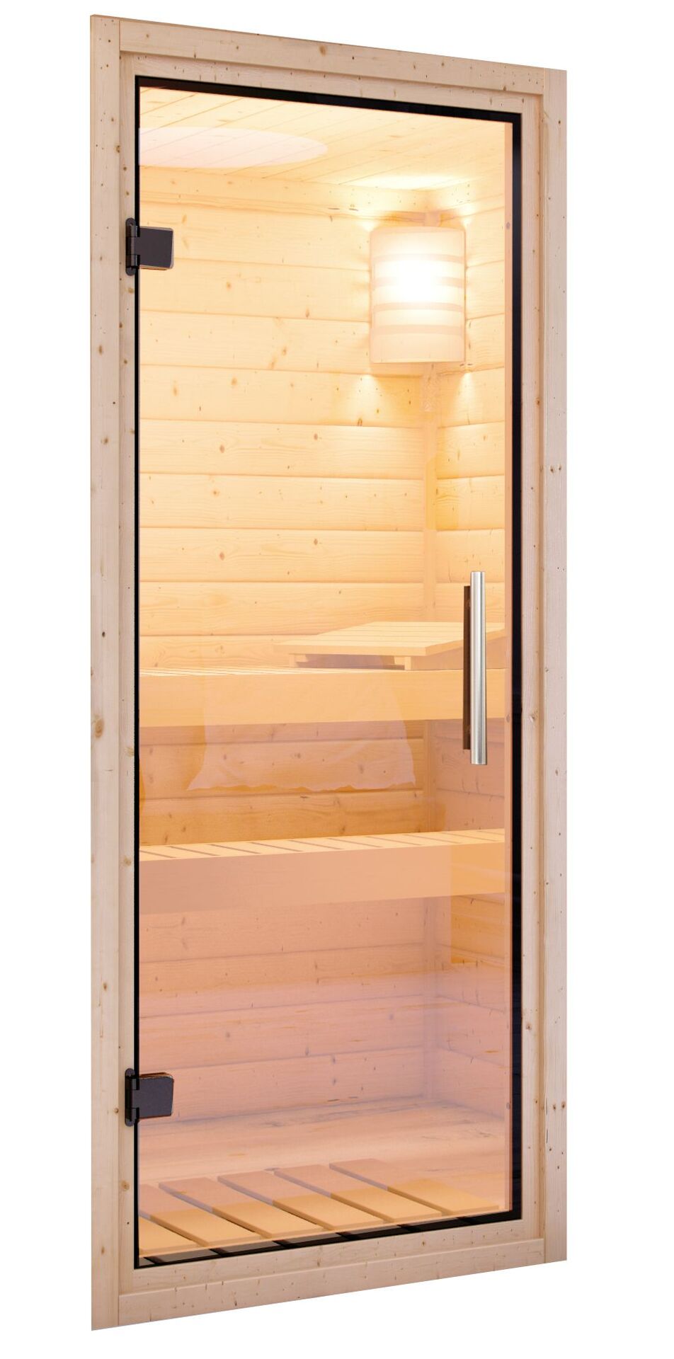 Sauna Türelement 781x1872x38mm Klarglas