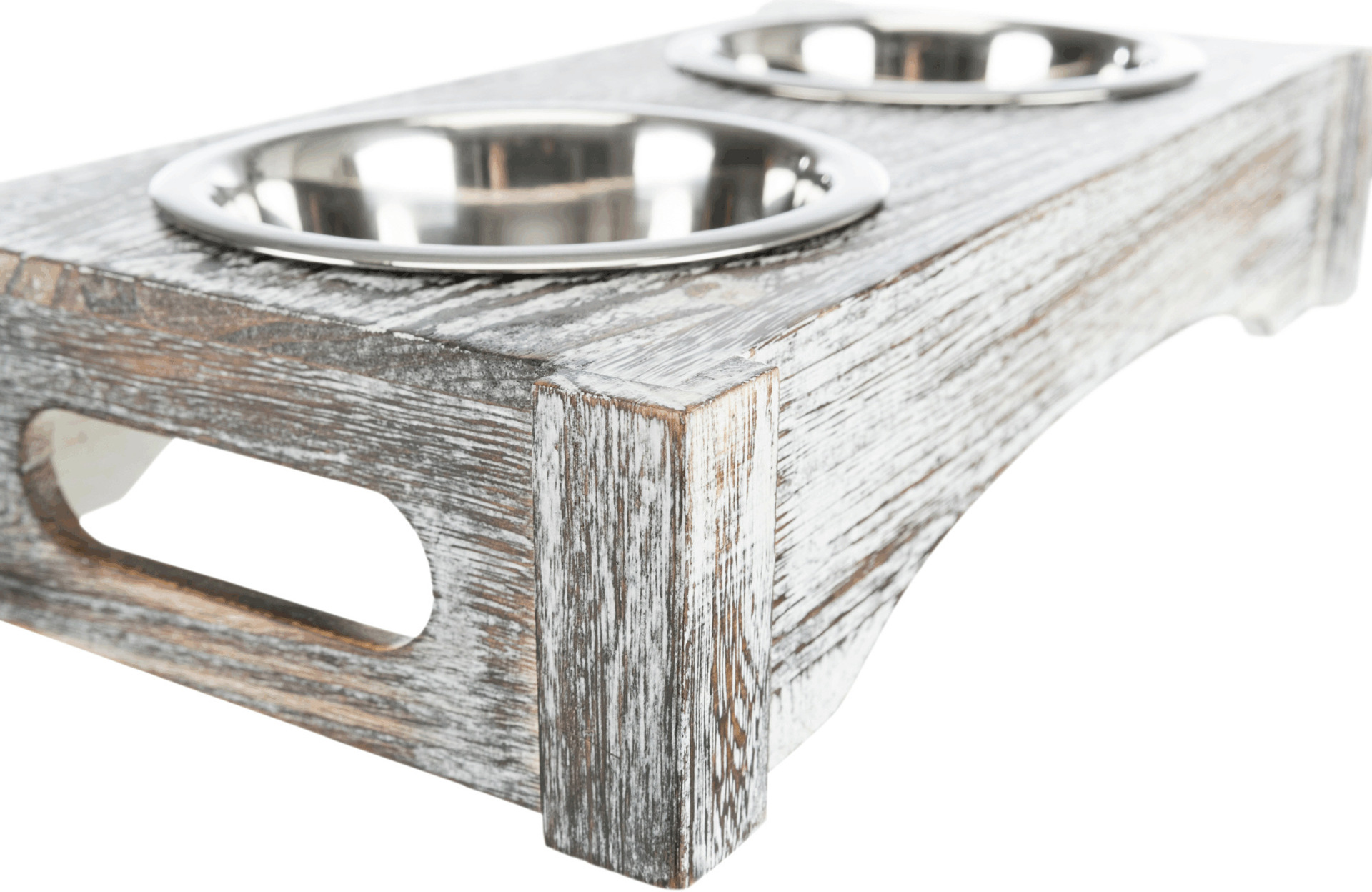 Napf-Set, Holz/Edelstahl