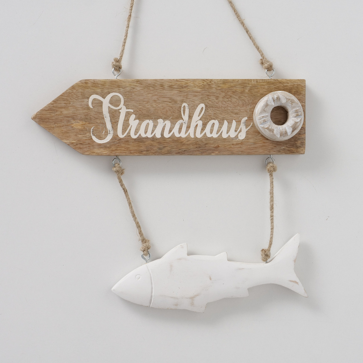 Schild Strandhus, 3-fach sortiert