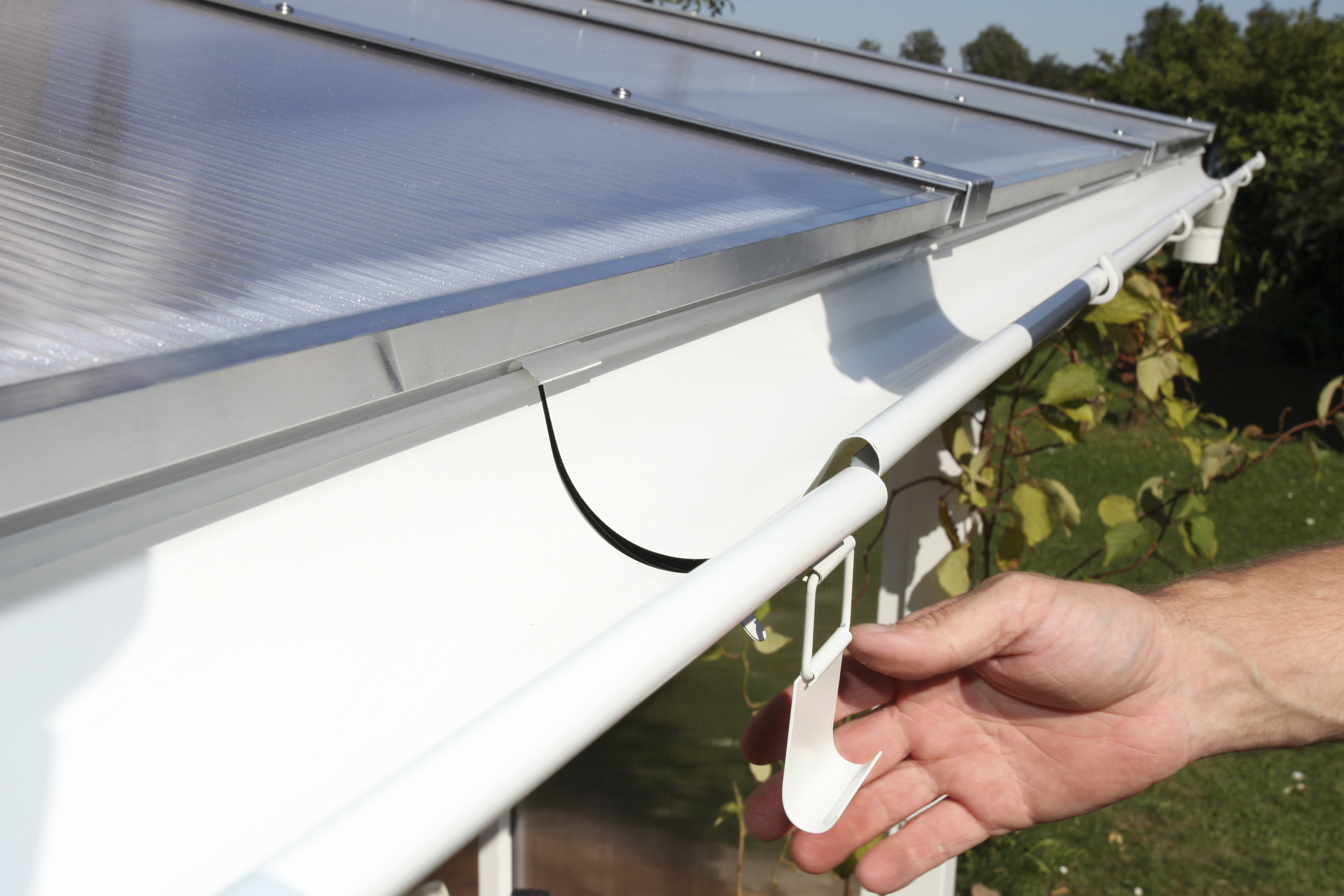 Regenrinnen-Set 919cm (2er-Set), Stahl