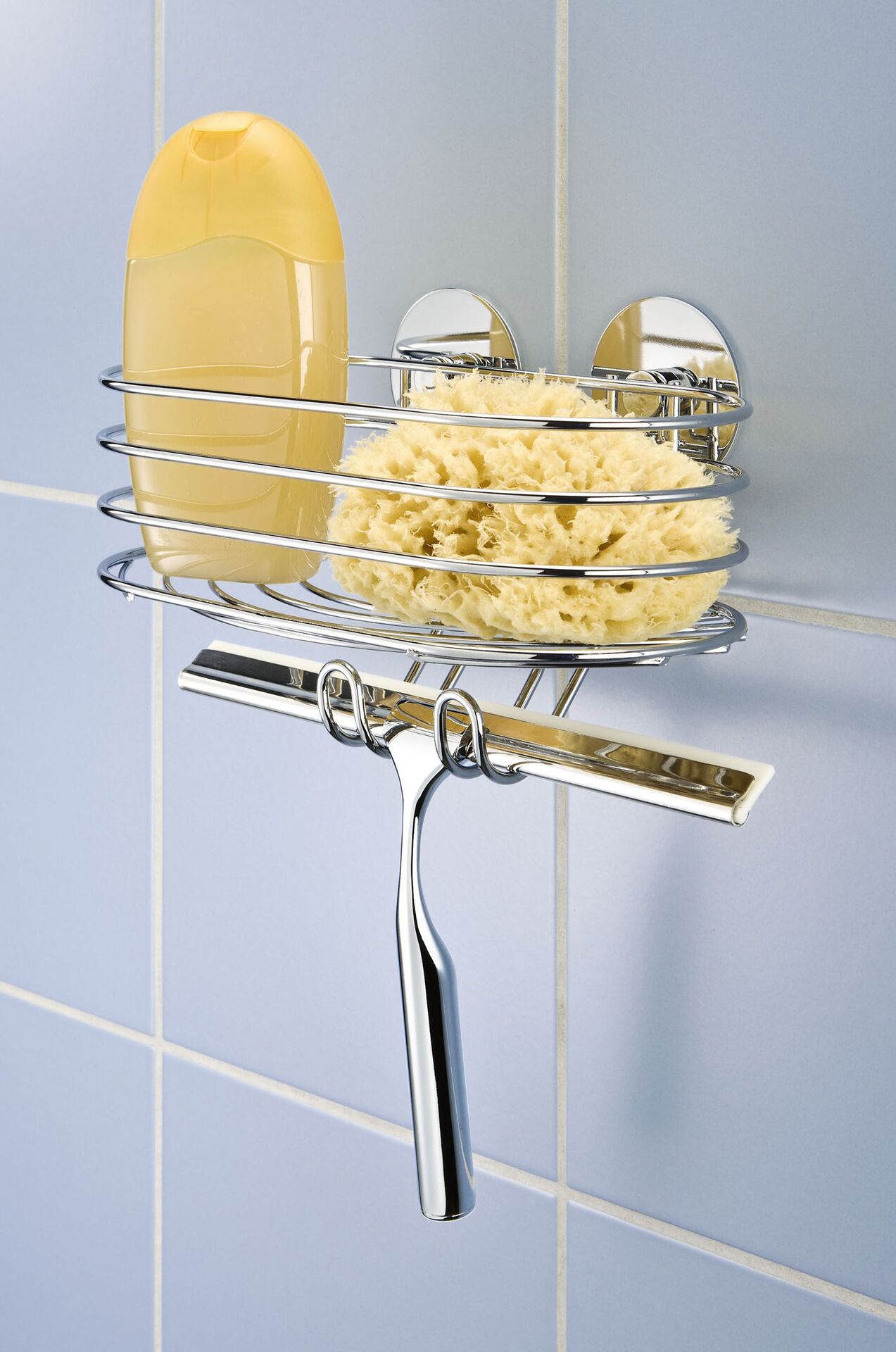 Turbo-Loc Wandablage mit Duschabzieher bei leitermann.de günstig kaufen Turbo-Loc Wandablage mit Duschabzieher