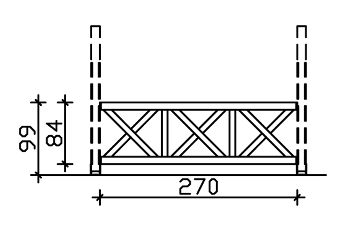 Brüstung Andreaskreuz bei leitermann.de günstig kaufen Brüstung Andreaskreuz