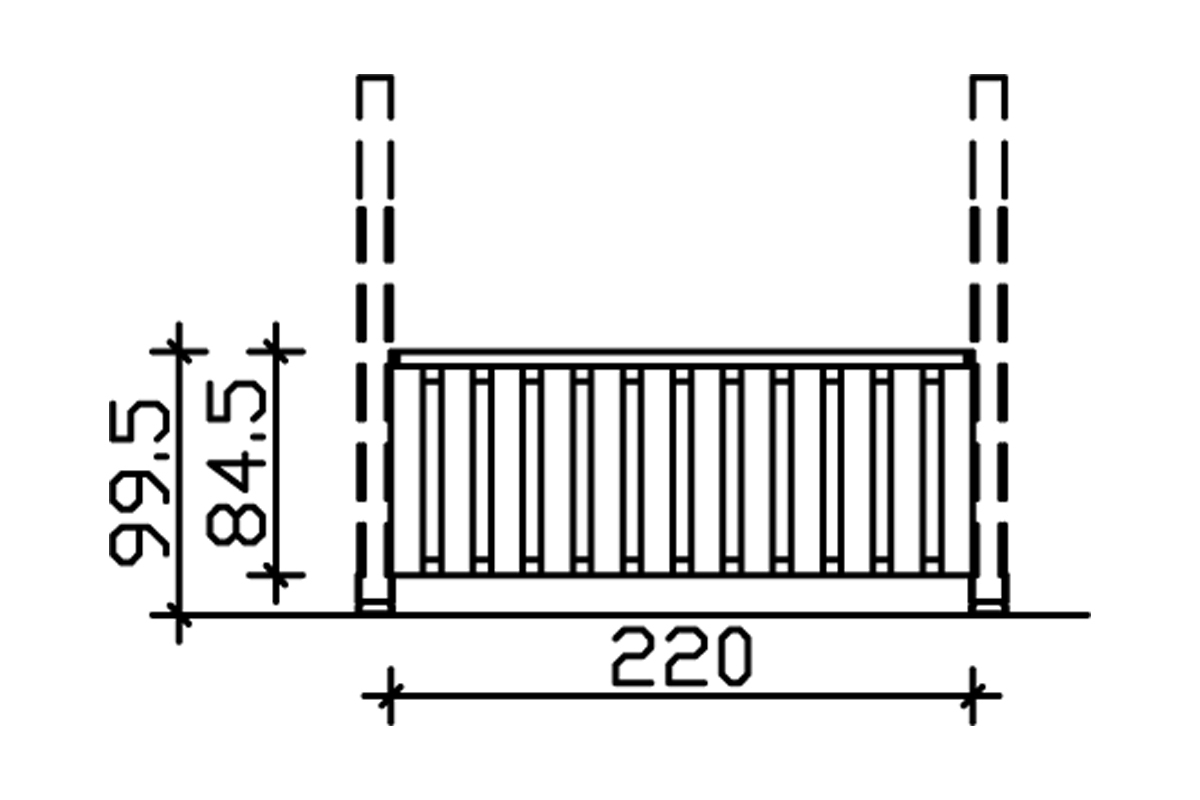 Brüstung Deckelschalung Douglasie bei leitermann.de günstig kaufen Brüstung Deckelschalung Douglasie