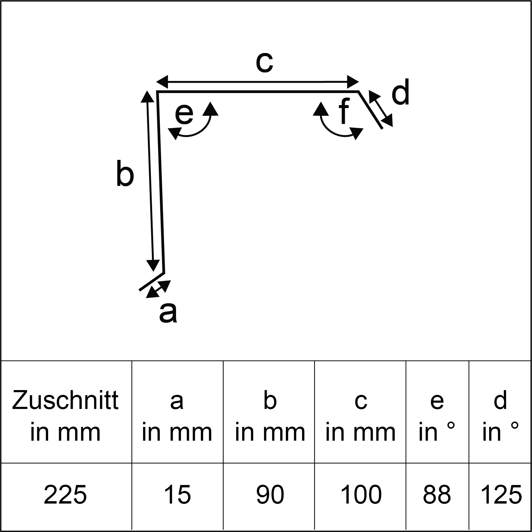SDF Ortgangblech "piccolo", 225mm x 2,0m