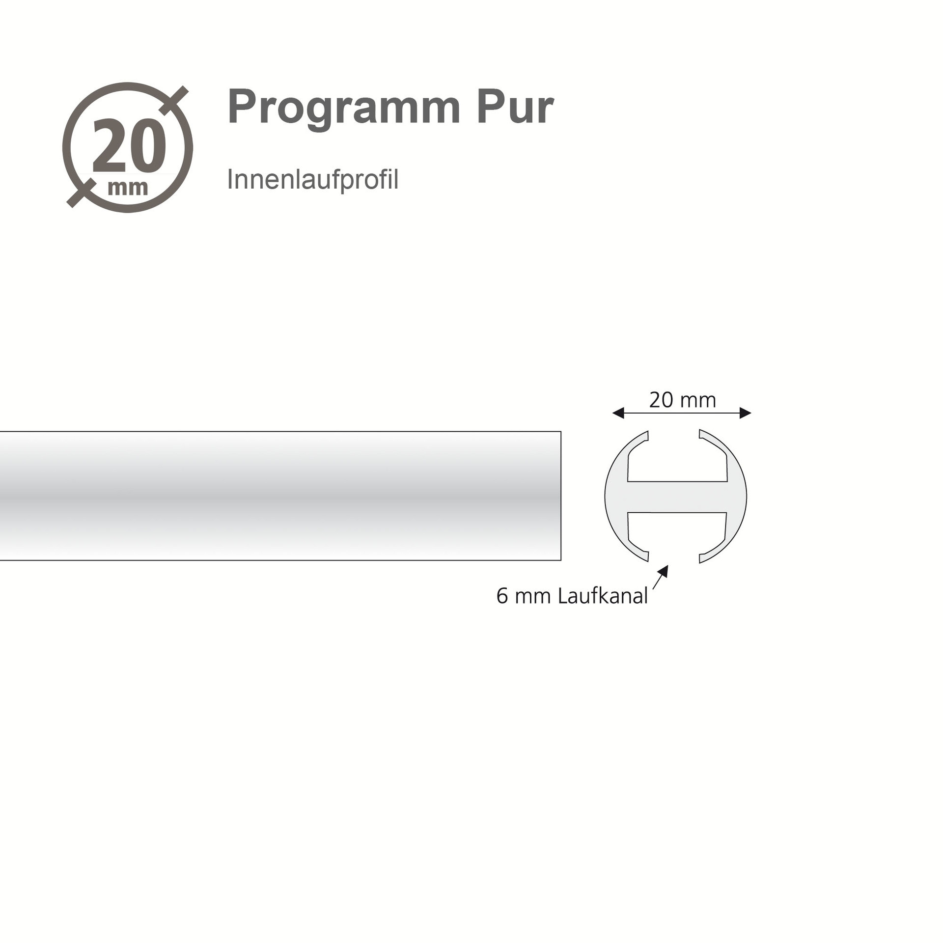 Innenlaufprofil Pur Ø20mm