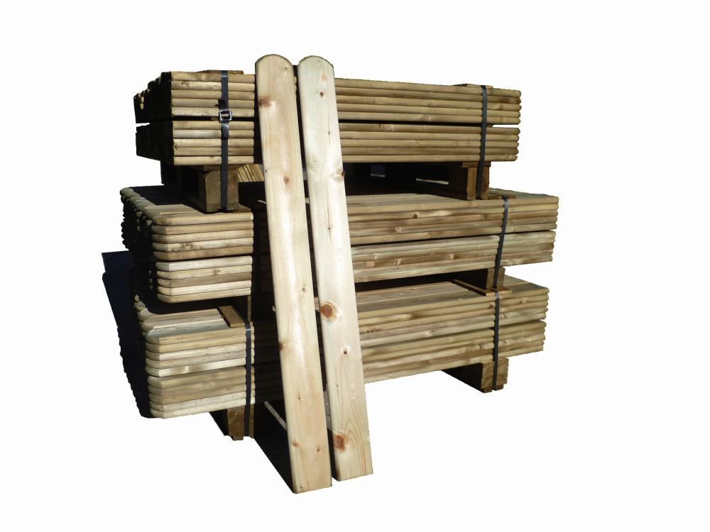RegiS-Holzhandel Zaunlatte mit Rundkopf „Müncheberg“