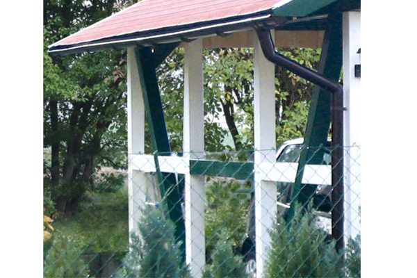 Regenrinnen-Set 600cm, PVC in braun