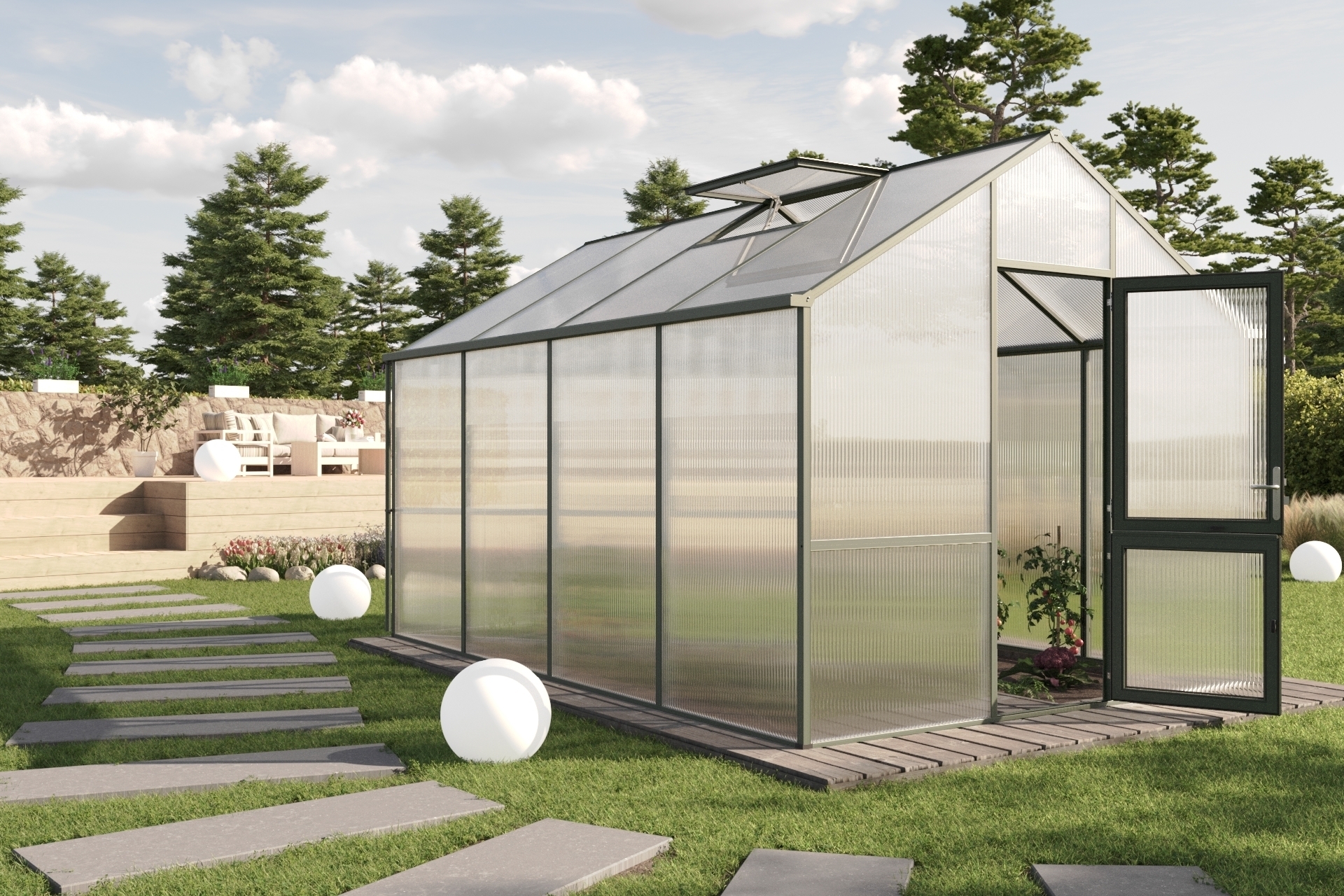 Gewächshaus Dahlie bei leitermann.de günstig kaufen Gewächshaus Dahlie