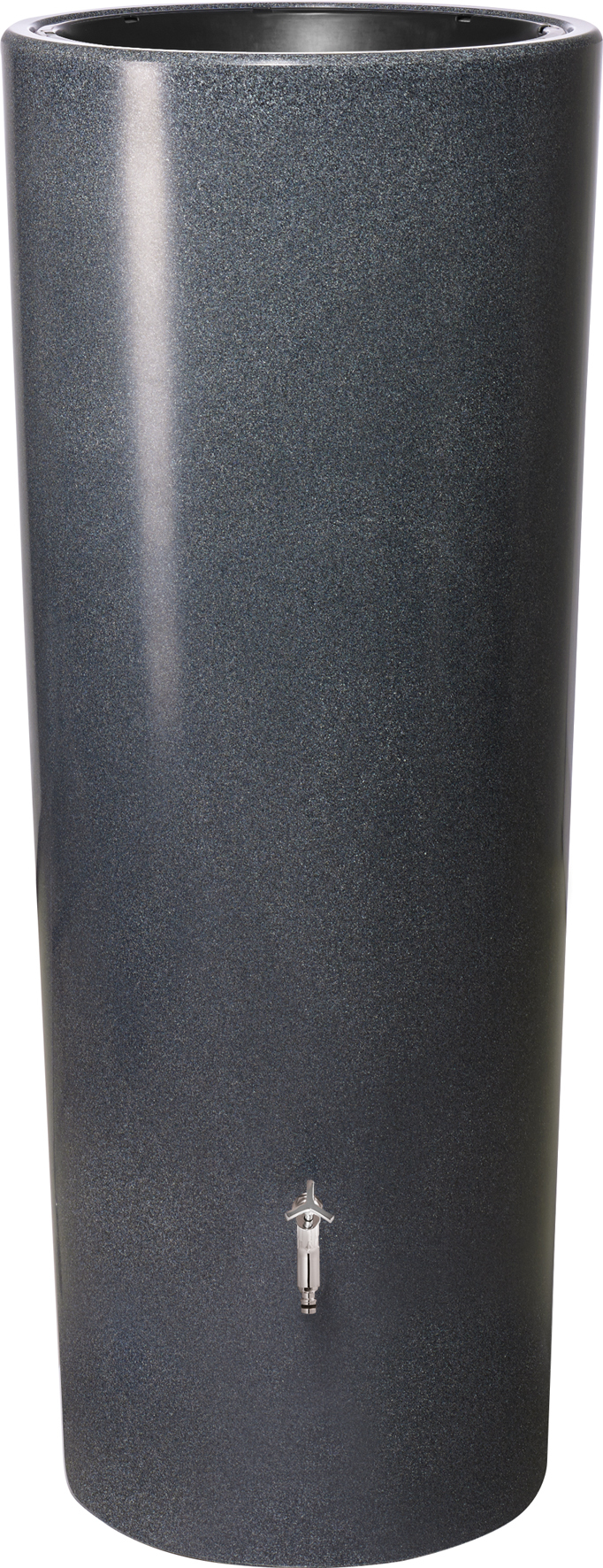 STONE 2in1 Regenspeicher mit Pflanzschale 210L, lava