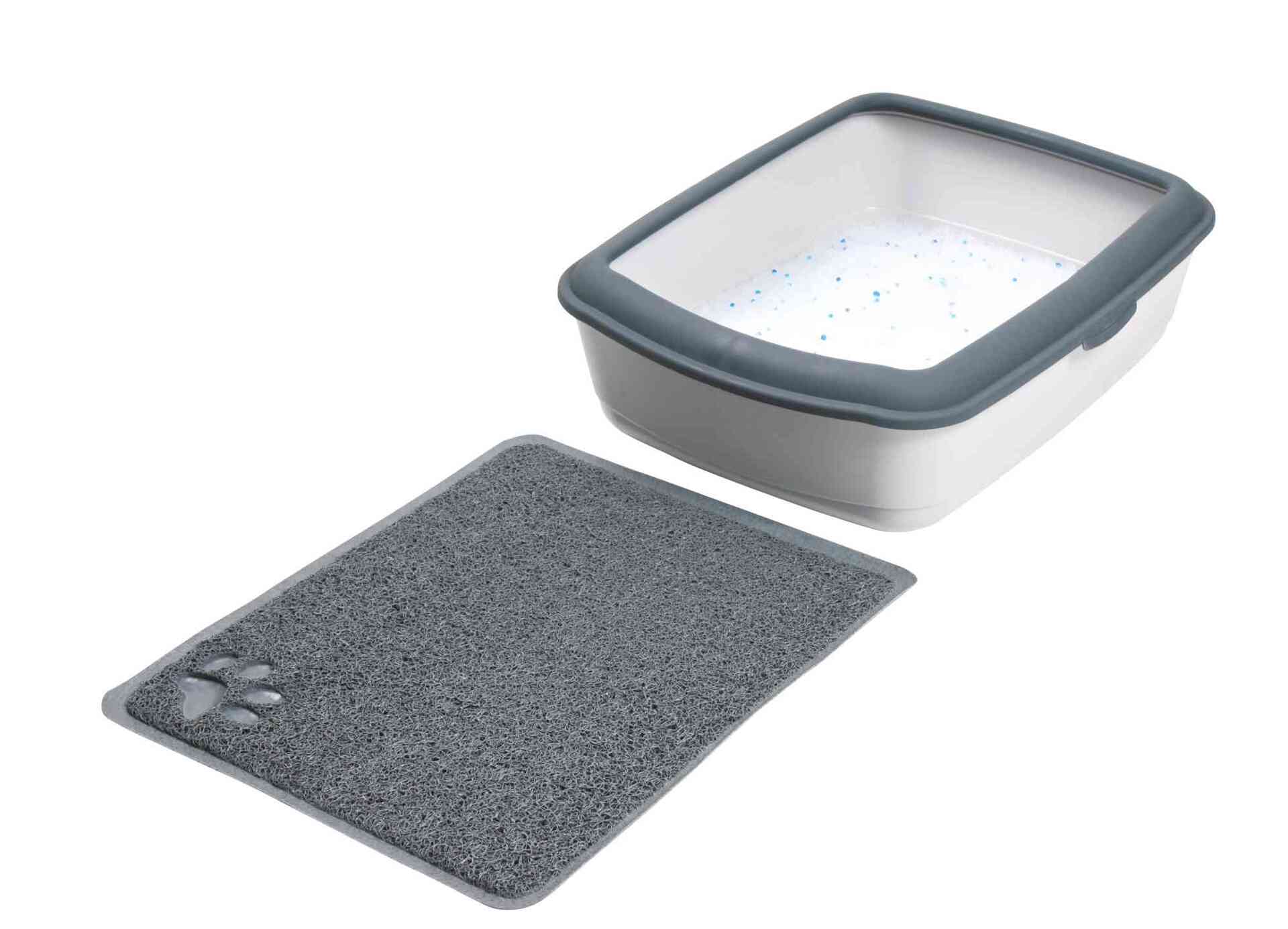 Vorleger für Katzentoiletten anthrazit