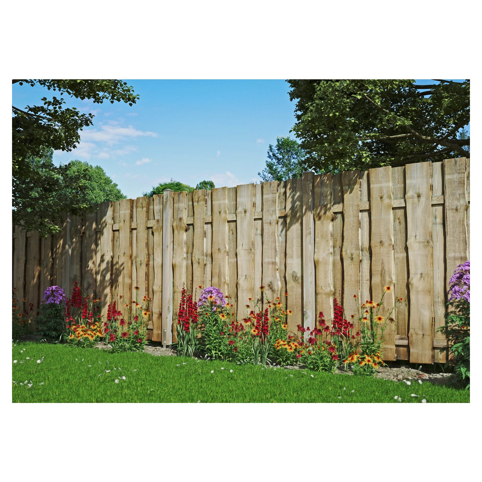 Pfosten kdi-grün sägerau 9x9x210 cm für FÜNEN-Serie bei leitermann.de günstig kaufen Pfosten kdi-grün sägerau 9x9x210 cm für FÜNEN-Serie