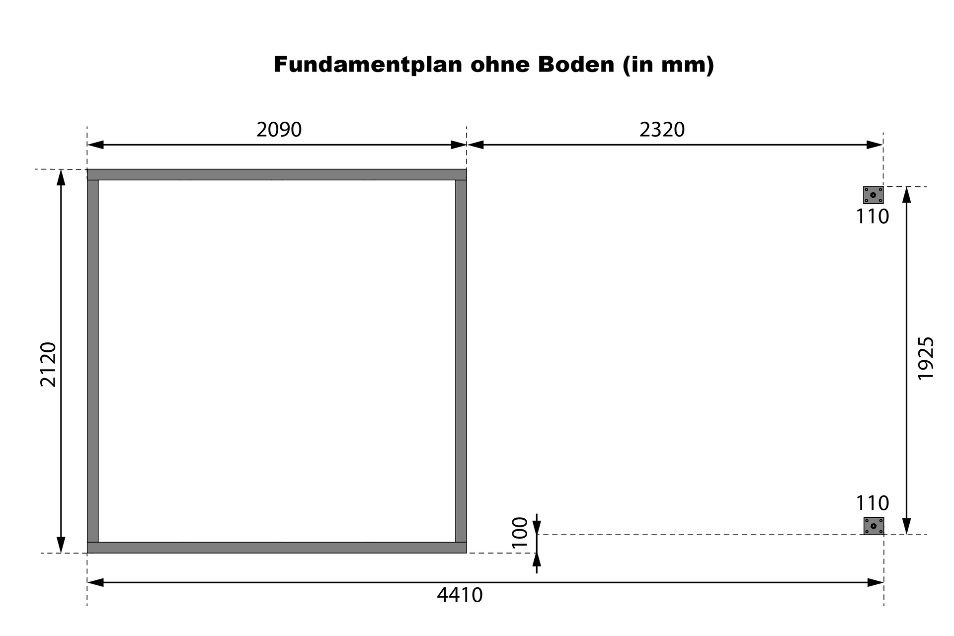 Gartenhaus Osterby C SET