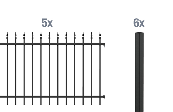 Grundset Zierzaun Chaussee 10m bei leitermann.de günstig kaufen Grundset Zierzaun Chaussee 10m
