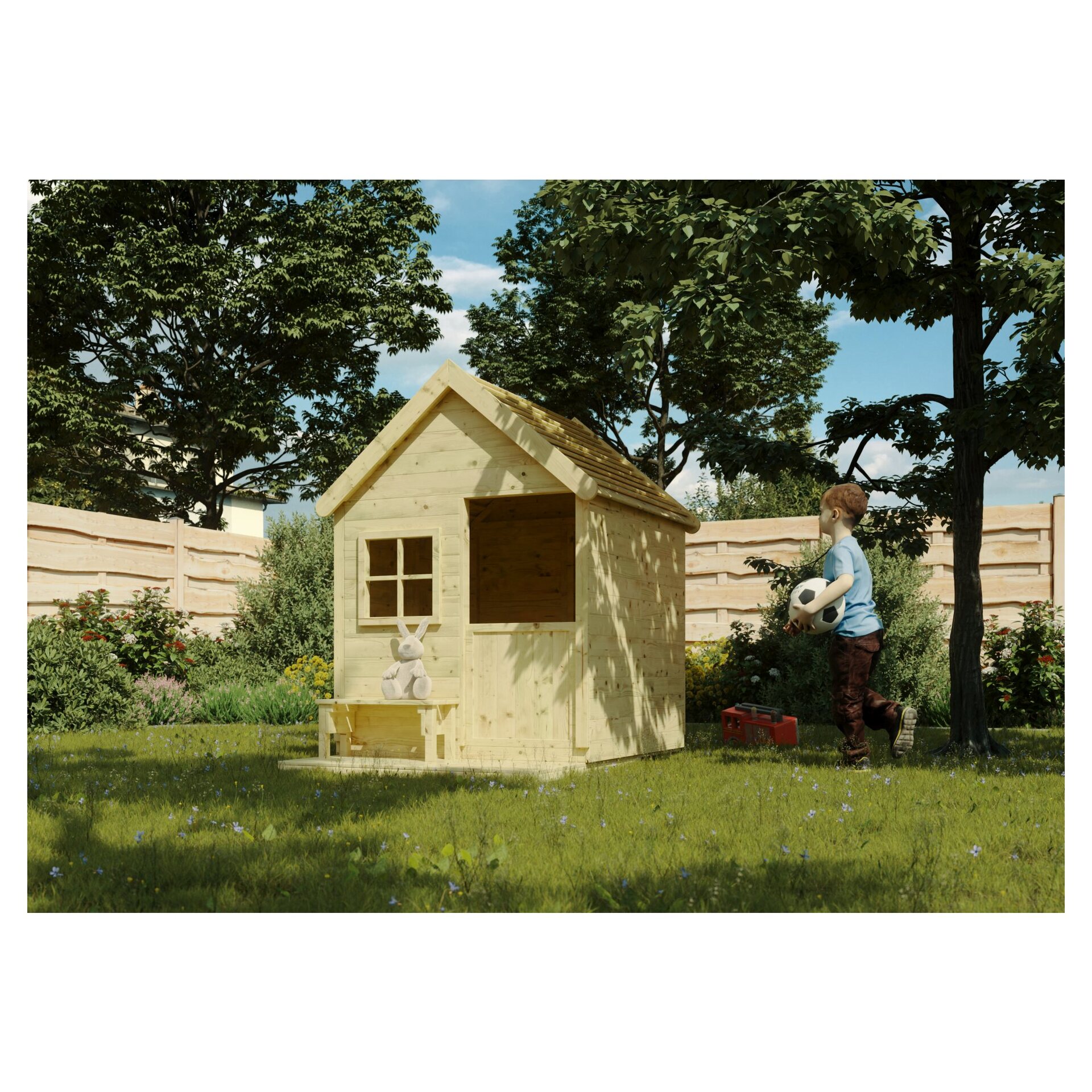 HEIDI Kinderspielhaus 117x164x159 cm bei leitermann.de günstig kaufen HEIDI Kinderspielhaus 117x164x159 cm
