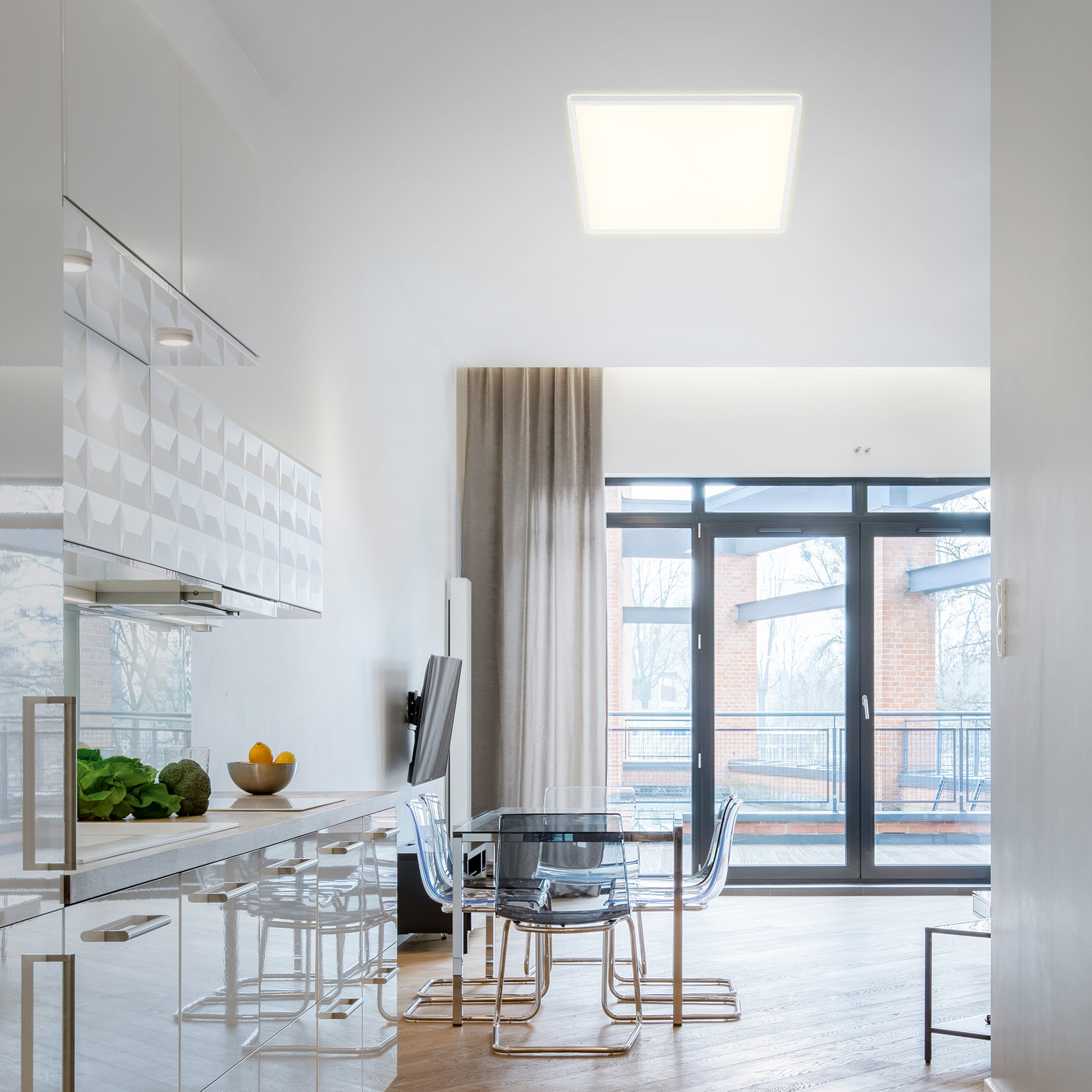 SLIM LED CCT Panel ultraflach, weiß