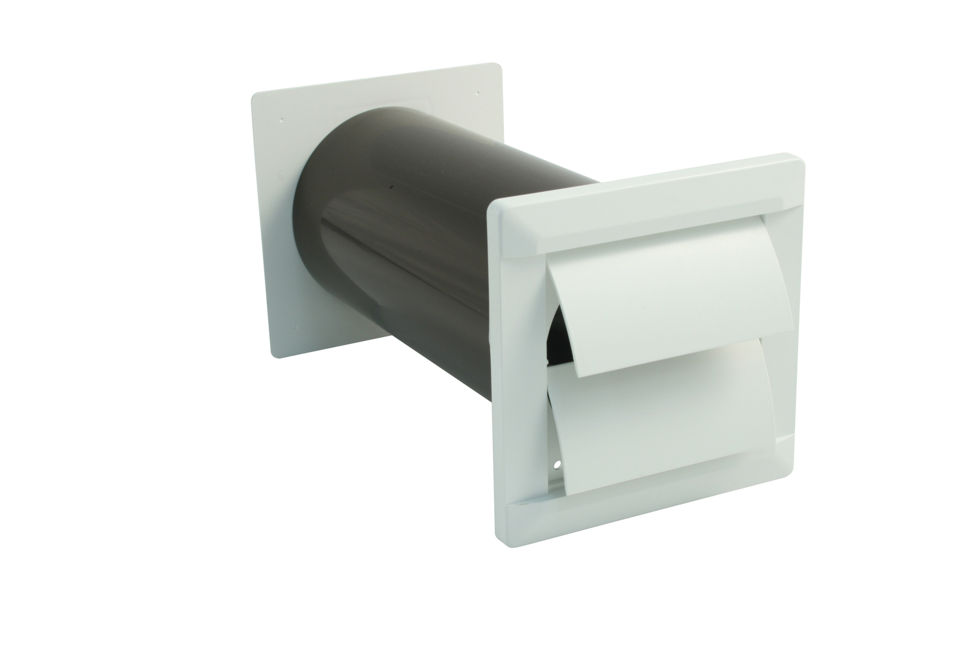 Teleskopkanal mit selbsttätiger Verschlussklappe