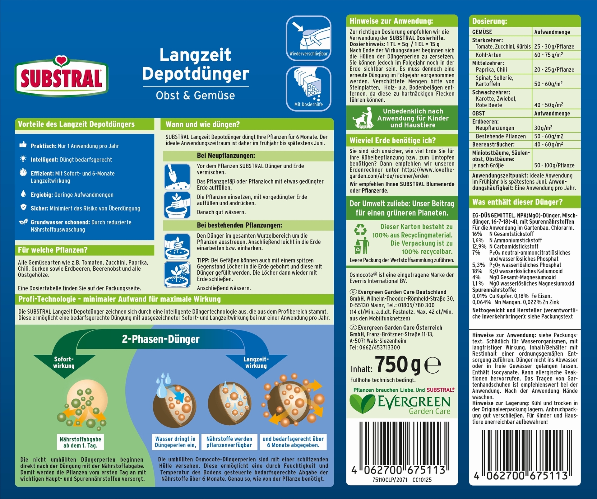 Langzeit Depotdünger Obst & Gemüse bei leitermann.de günstig kaufen Langzeit Depotdünger Obst & Gemüse