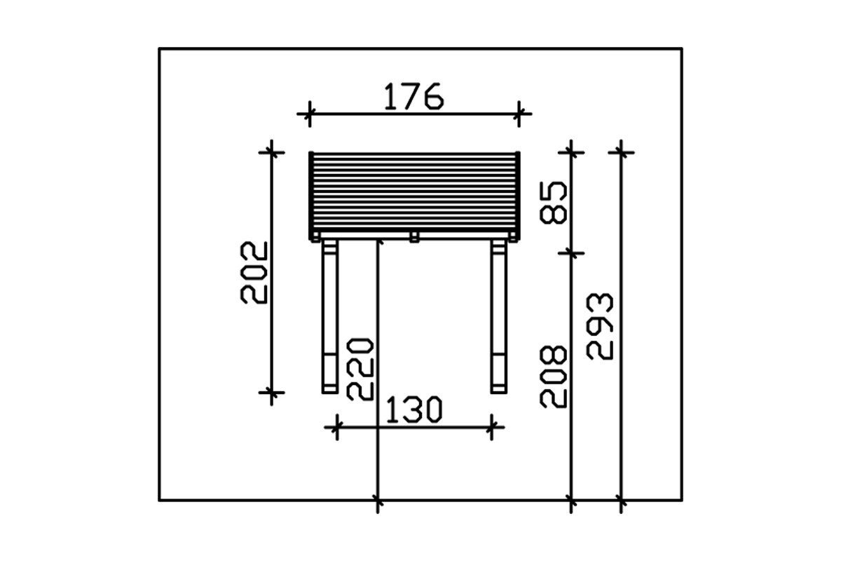 Vordach Potsdam 1 Pultdach bei leitermann.de günstig kaufen Vordach Potsdam 1 Pultdach