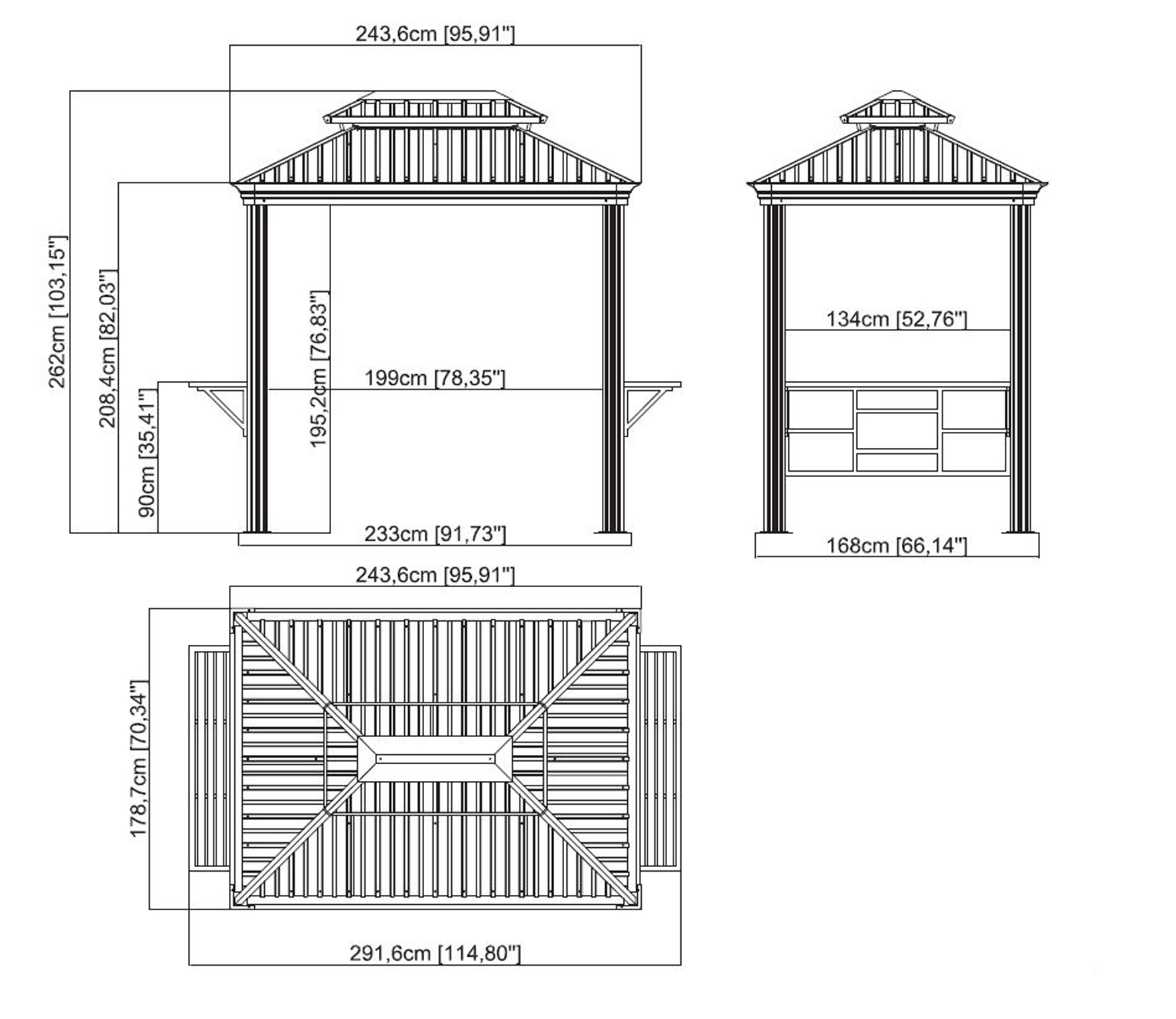 Pavillon Messina bei leitermann.de günstig kaufen Pavillon Messina