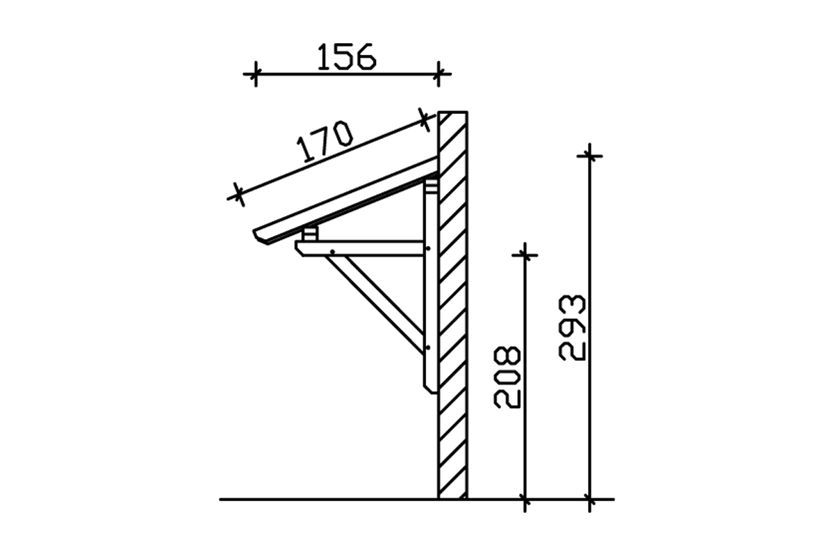 Vordach Potsdam 1 Pultdach