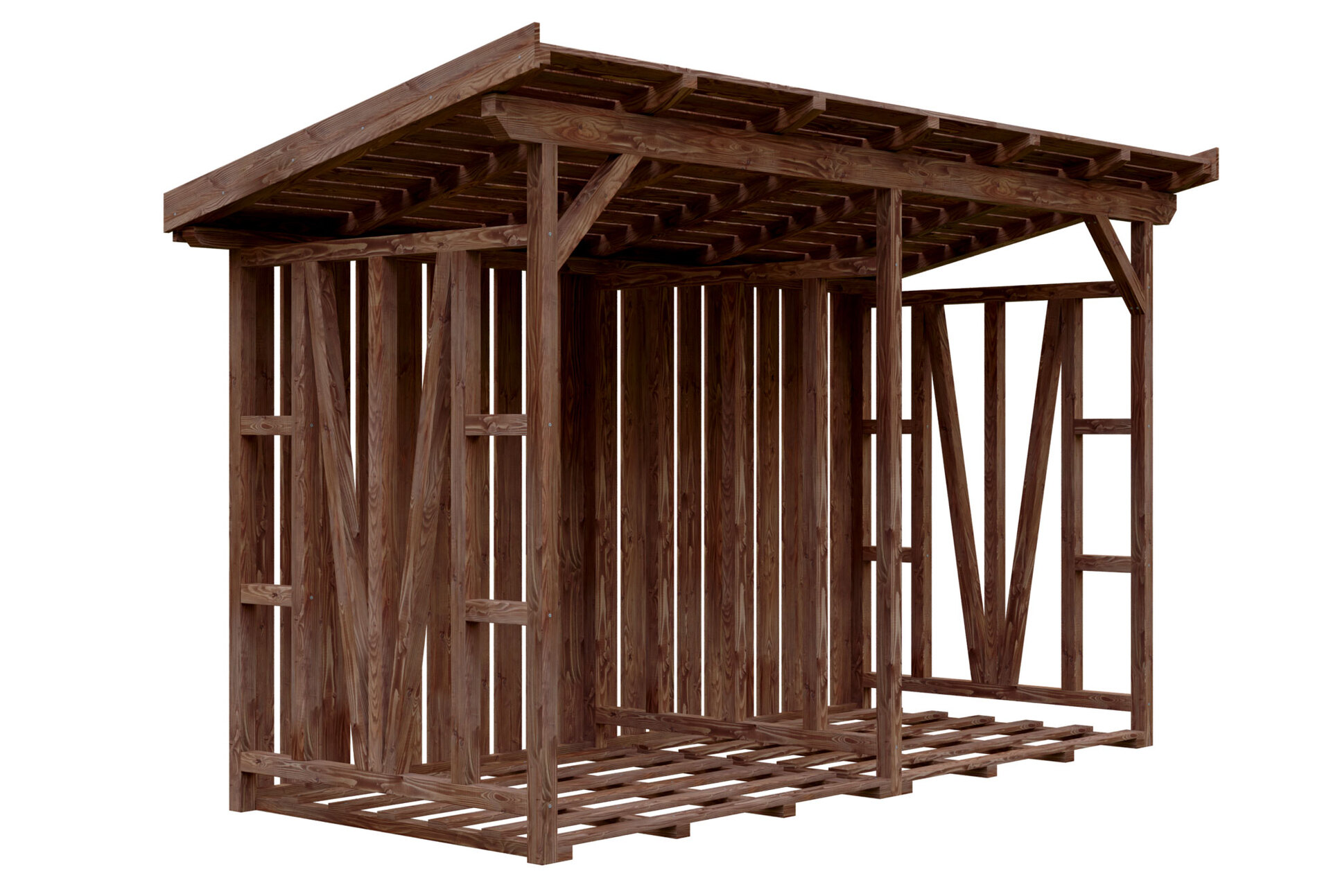 Holzunterstand Max bei leitermann.de günstig kaufen Holzunterstand Max