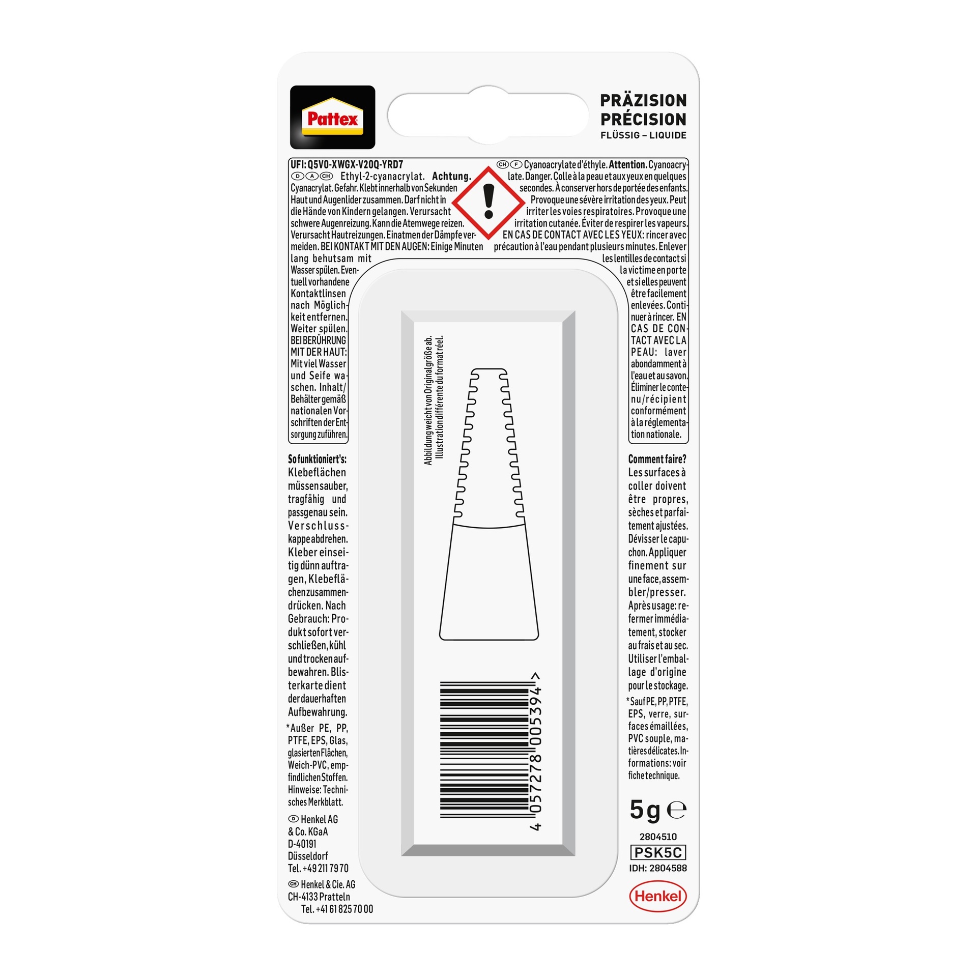 Sekundenkleber Präzision, klar & farblos, 5g bei leitermann.de günstig kaufen Sekundenkleber Präzision, klar & farblos, 5g