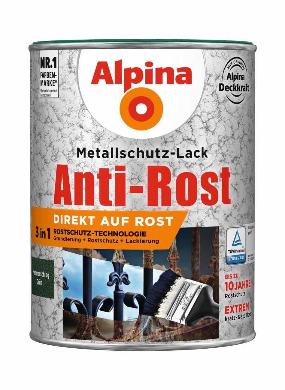 Alpina Metallschutzlack Hammerschlag