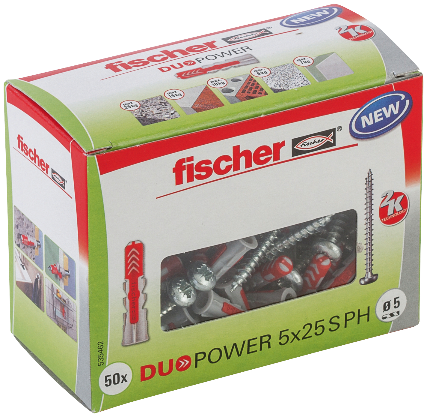 Duopower Dübel S PH mit Panheadschraube