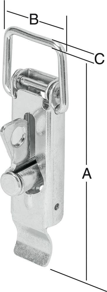 Kistenverschluss 110×37 mm verzinkt