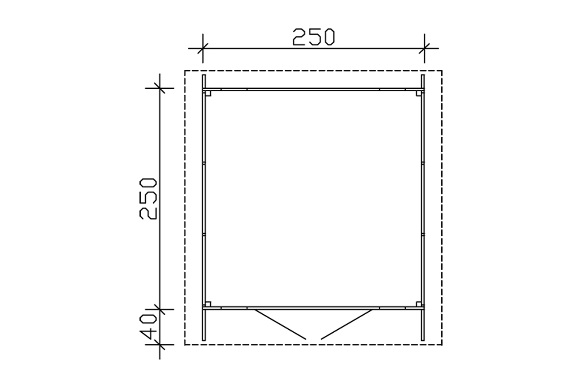 Gartenhaus Delft, 28mm 250 x 250cm bei leitermann.de günstig kaufen Gartenhaus Delft, 28mm 250 x 250cm