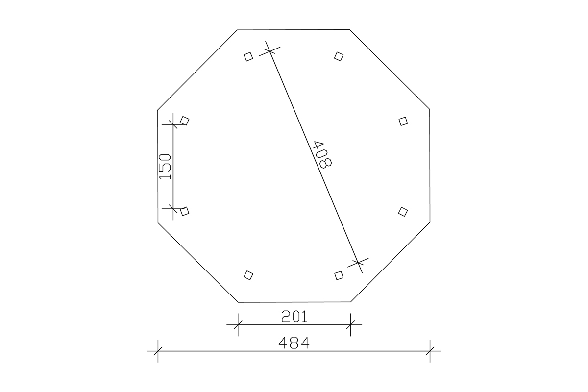 8-Eck Pavillon Nice bei leitermann.de günstig kaufen 8-Eck Pavillon Nice