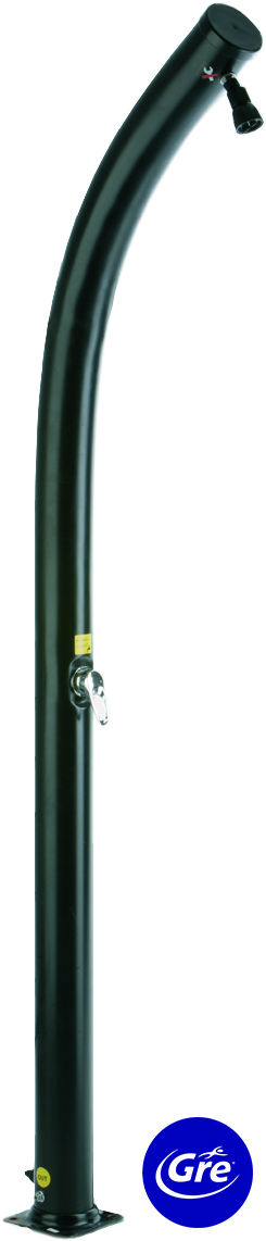 PVC Solardusche gebogen, 25l, schwarz bei leitermann.de günstig kaufen PVC Solardusche gebogen, 25l, schwarz