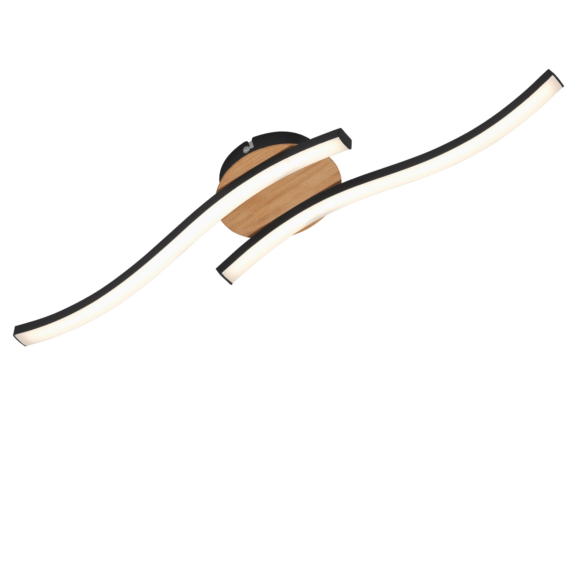 LED Deckenleuchte schwarz, 55,5x12cm