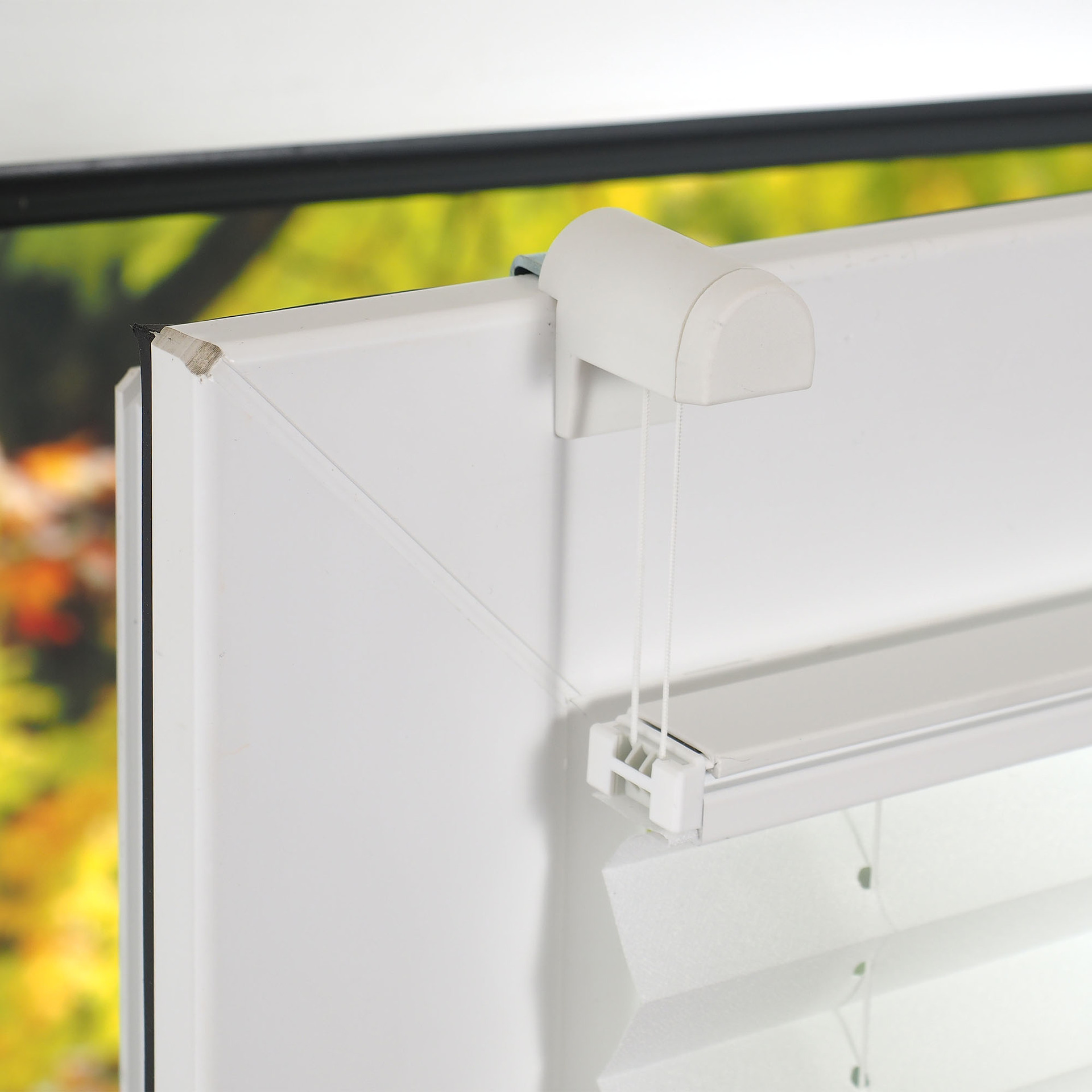 Klemmfix-Plissee verspannt inkl. 4 Klemmträger