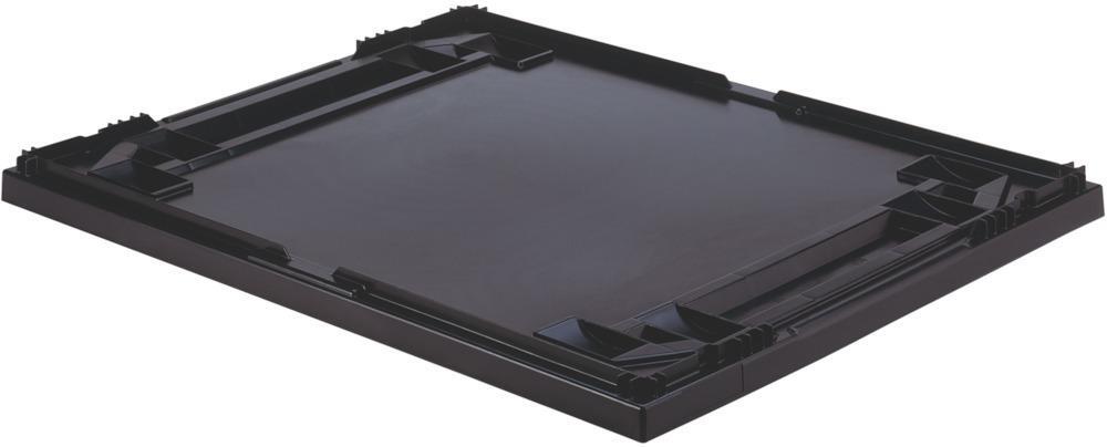 Auflagedeckel schwarz für Kastenmaß 600×400 mm