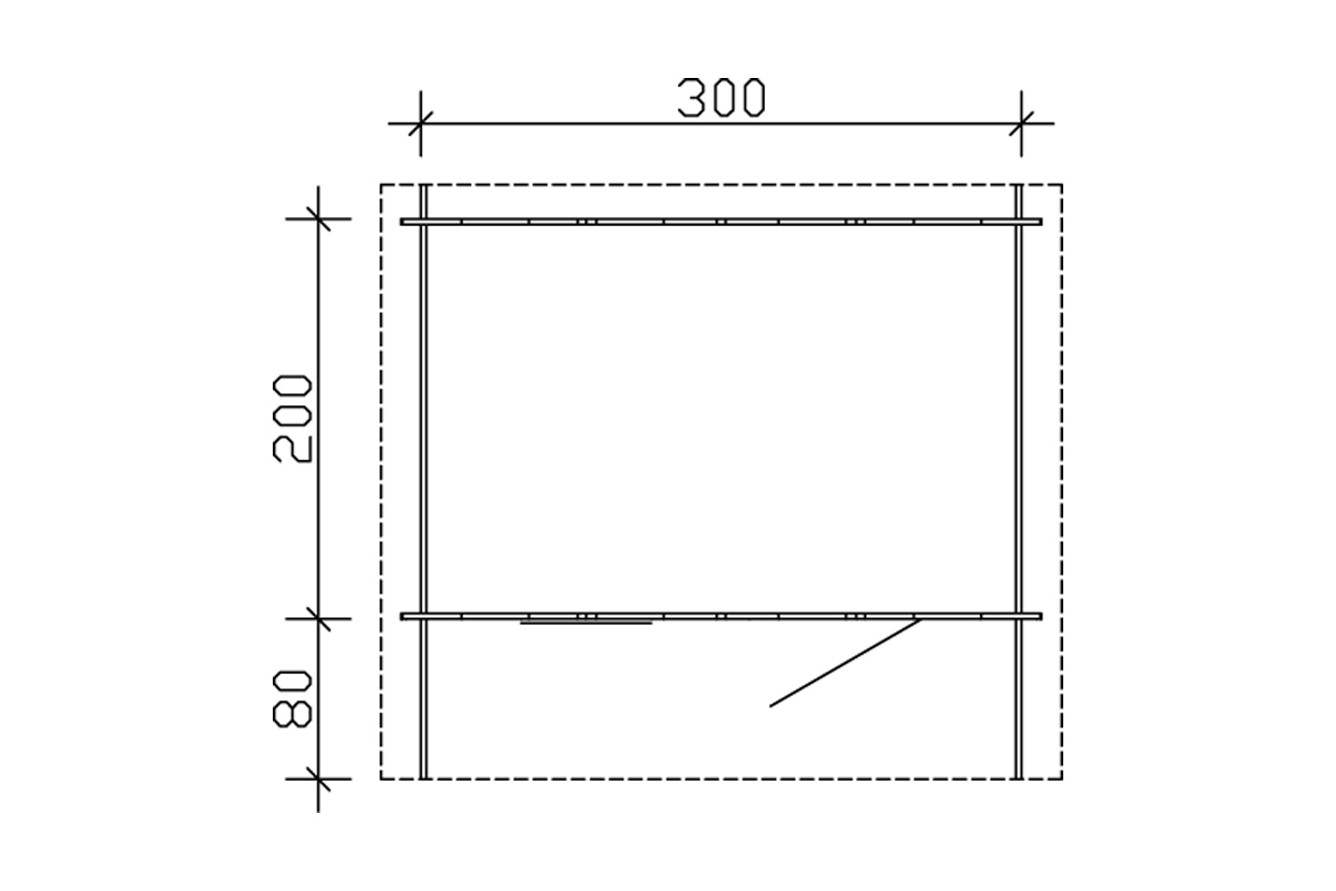 Gartenhaus Como, mit Vordach natur bei leitermann.de günstig kaufen Gartenhaus Como, mit Vordach natur