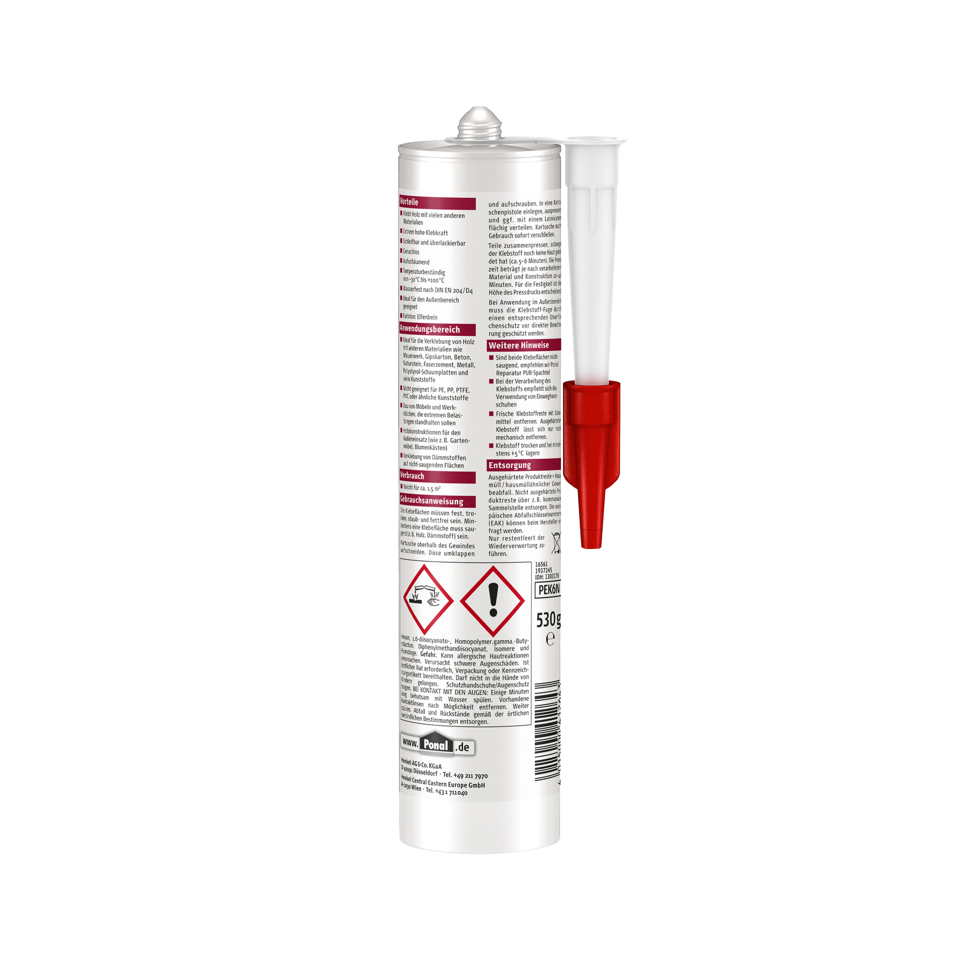 Konstruktion PUR-Kleber, 530g bei leitermann.de günstig kaufen Konstruktion PUR-Kleber, 530g