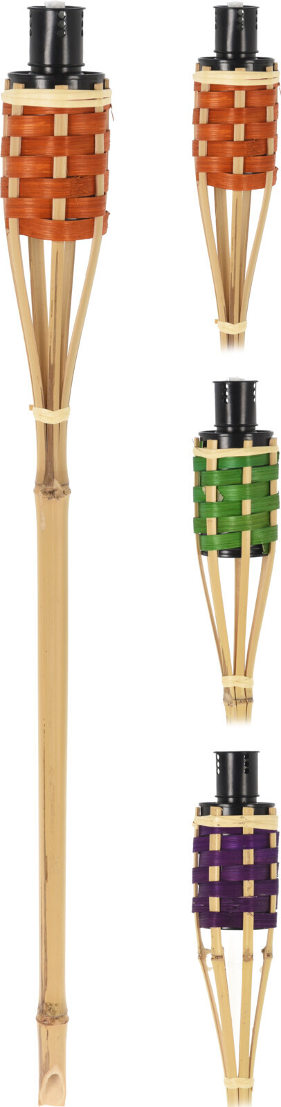 Bambusfackel, 6-fach farbig sortiert