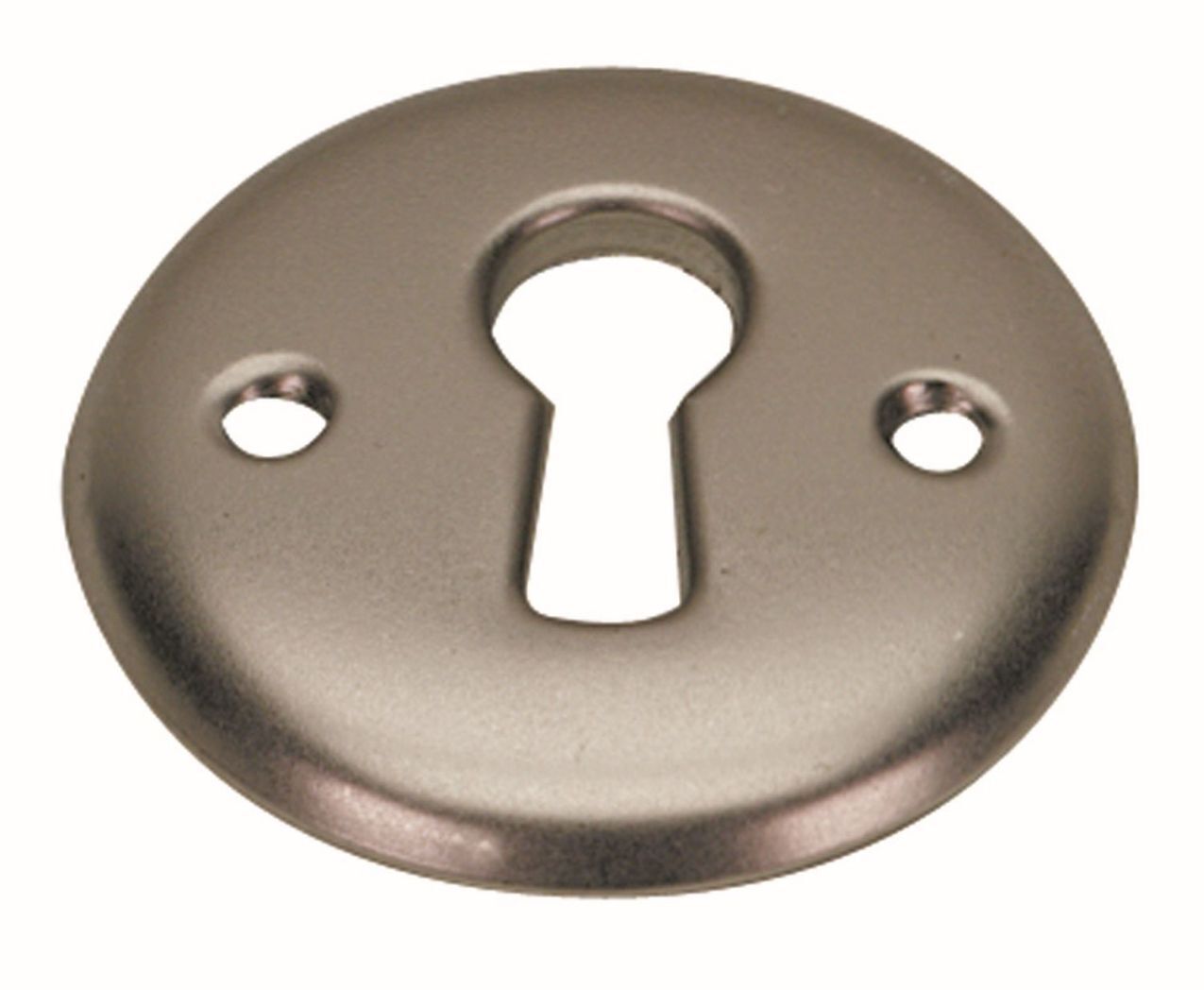 Schlüsselschild Ø 30 x 2,5 mm Stahl matt vernickelt