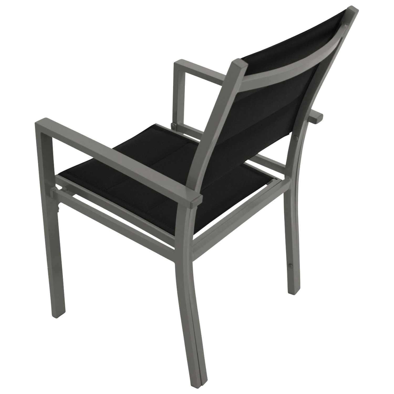 Sessel Aluminium/Textil gepolstert, 2 Stück