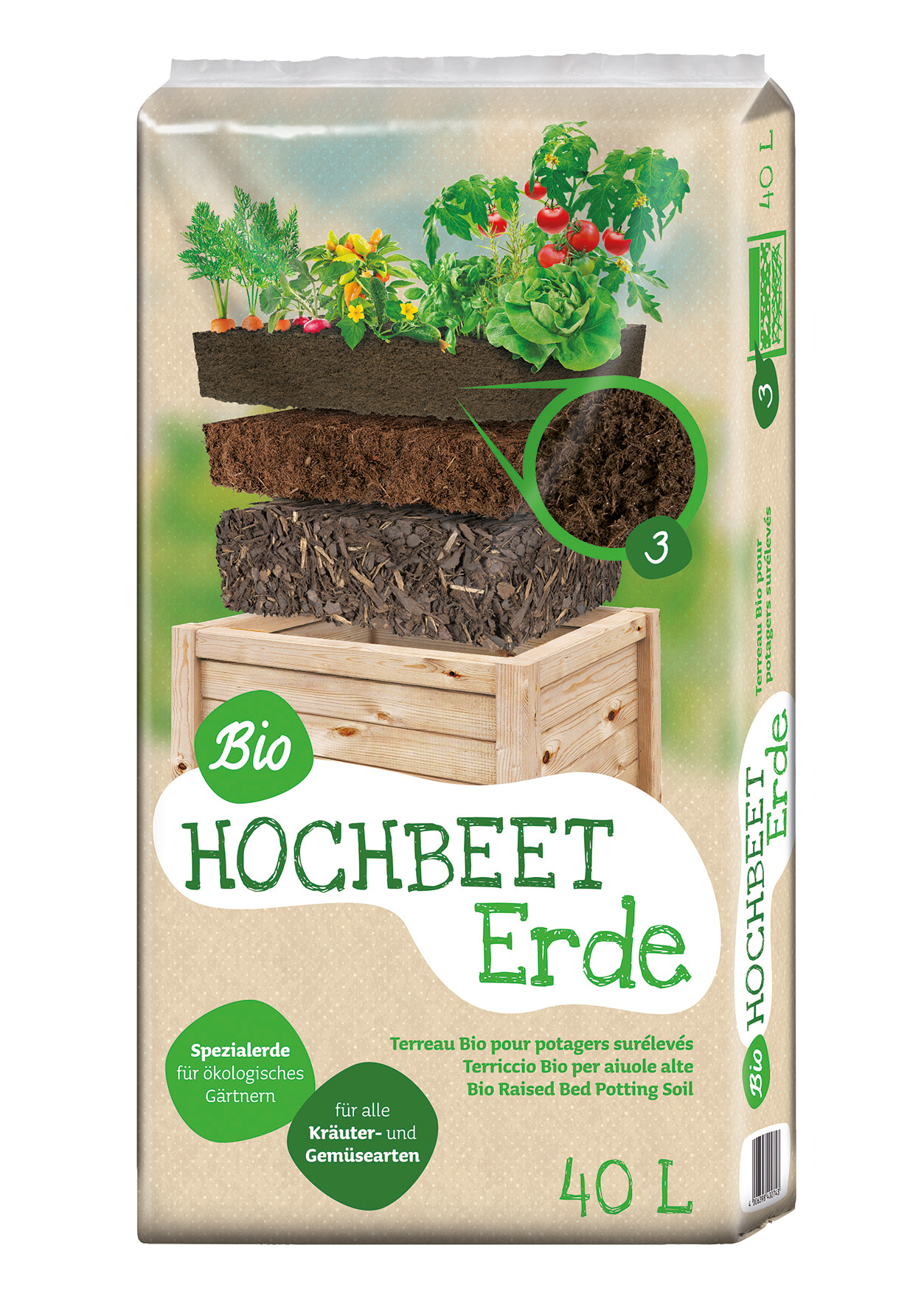 Universal Bio Hochbeeterde 40L bei leitermann.de günstig kaufen Universal Bio Hochbeeterde 40L