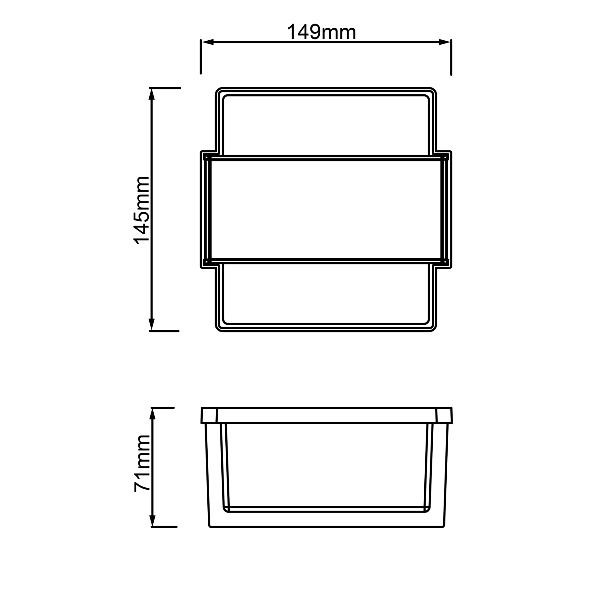 Archie LED-Wandleuchte anthrazit