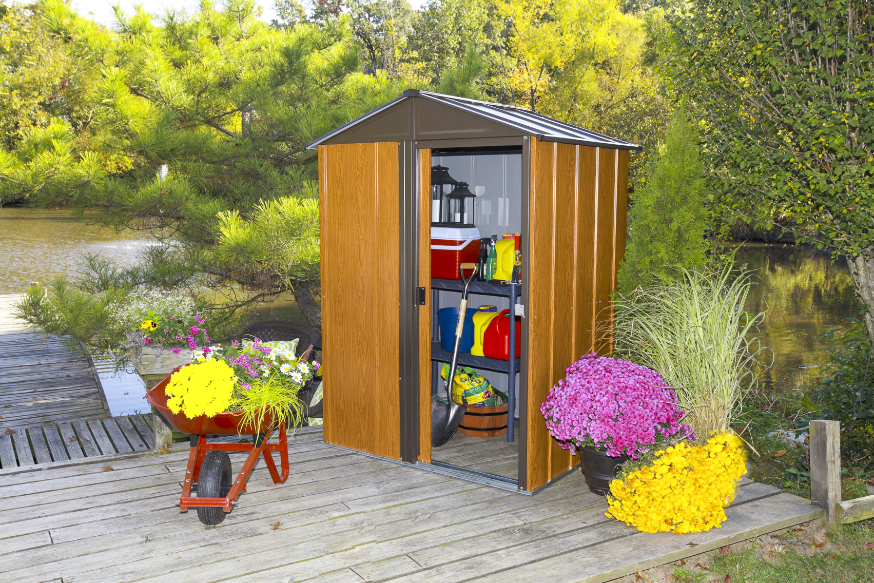 Metallgerätehaus bei leitermann.de günstig kaufen Metallgerätehaus