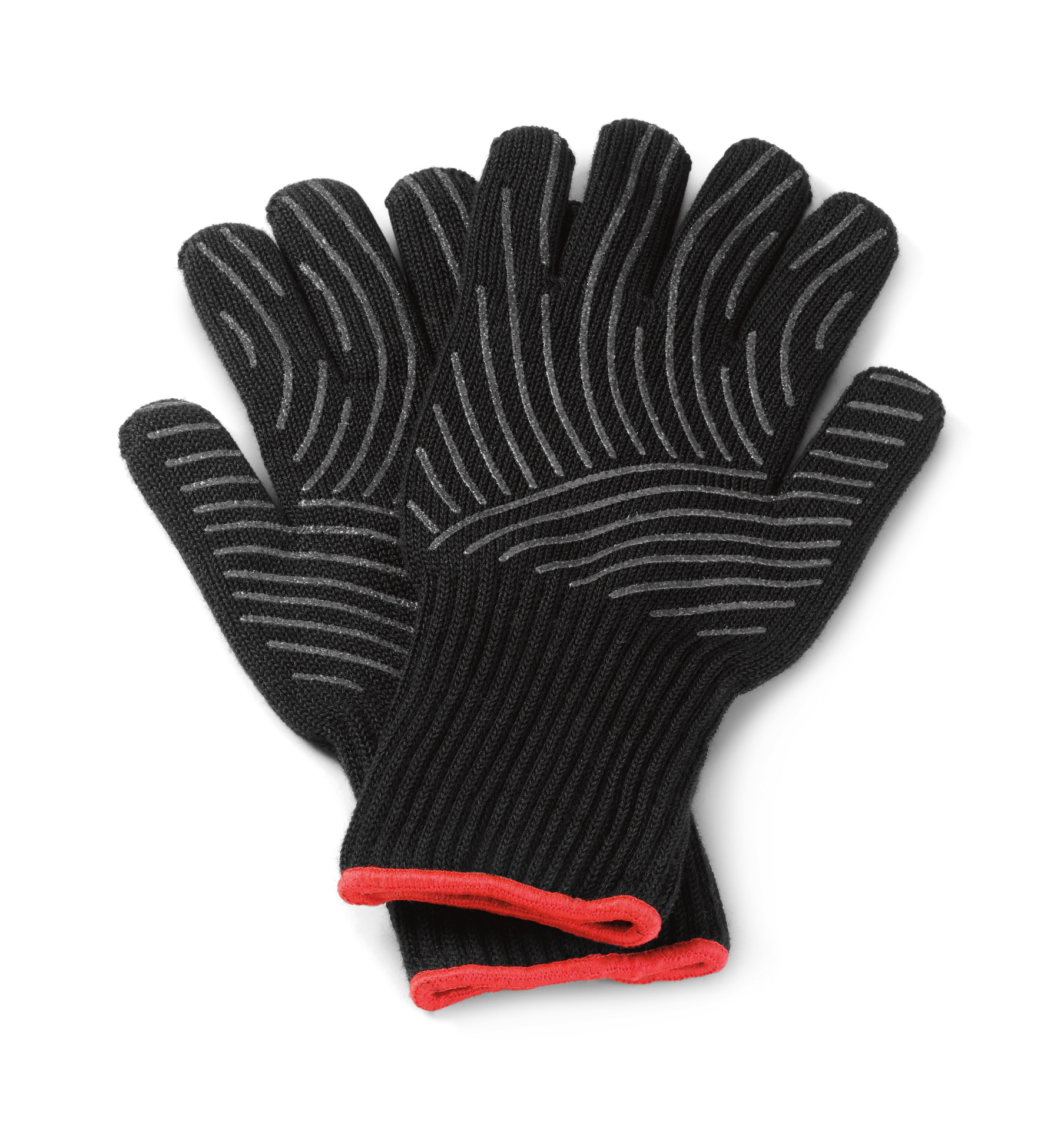 Grillhandschuh-Set aus Kevlar Schwarz, lang mit Silikonnoppen bei leitermann.de günstig kaufen Grillhandschuh-Set aus Kevlar Schwarz, lang mit Silikonnoppen