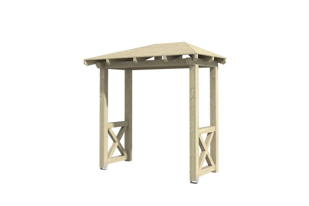 Vordach Wismar 4 Walmdach bei leitermann.de günstig kaufen Vordach Wismar 4 Walmdach