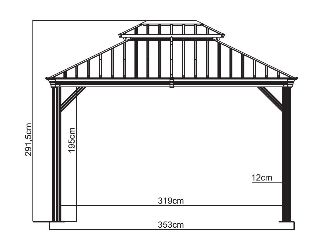 Pavillon Messina bei leitermann.de günstig kaufen Pavillon Messina