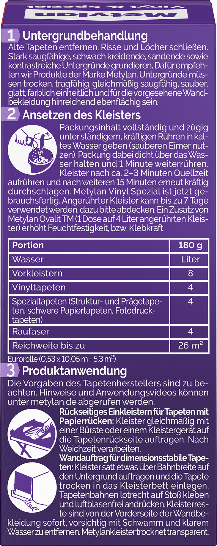 Tapetenkleister Vinyl & Spezial, transparent