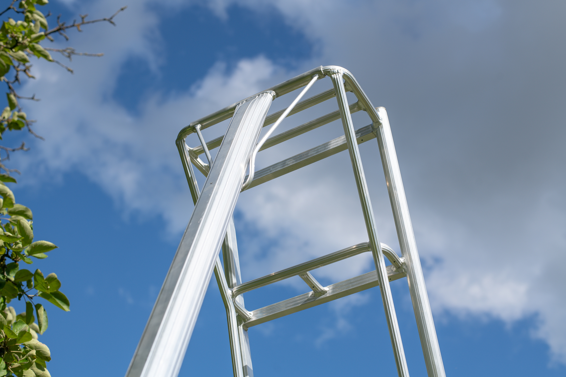 3-Holm-Gartenleiter höhenverstellbar