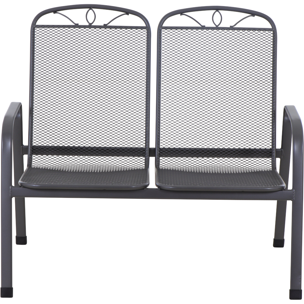 2er Bank Elda, matt-anthrazit