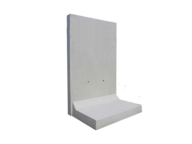 L-Stein bewehrt, 12cm, grau